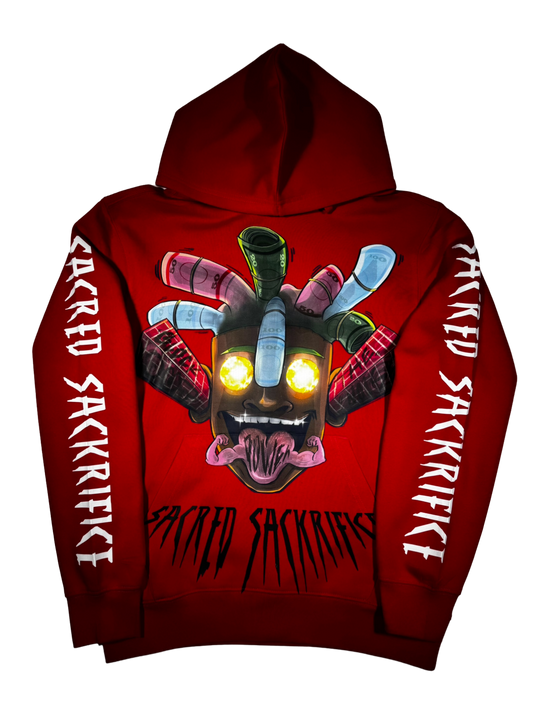 Sacred Sackrifice Red Hoodie